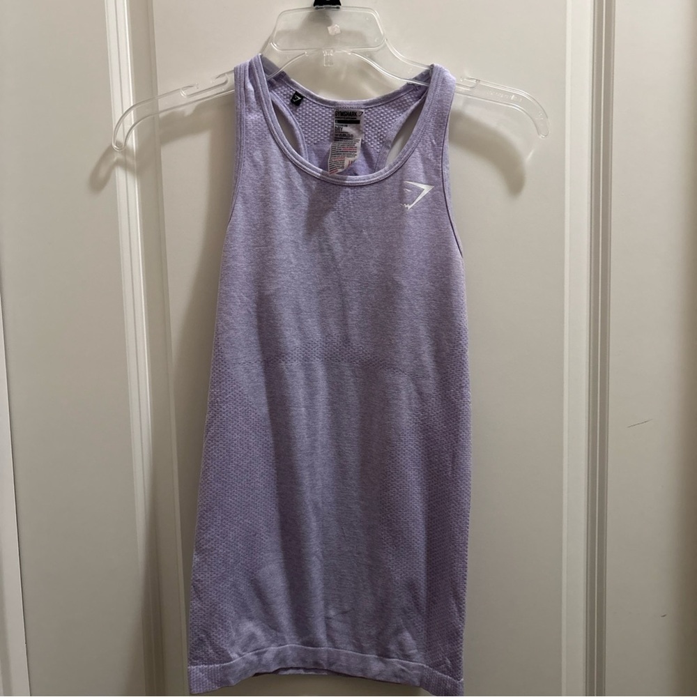 Gymshark Vital Seamless Racerback Tank Top Womens S Lavender Yoga Gym Athletic